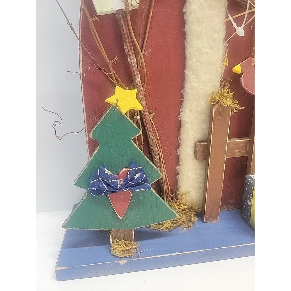 Vintage Wooden‎ Santa Christmas Decor 14